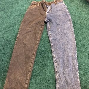 Two toned jeans